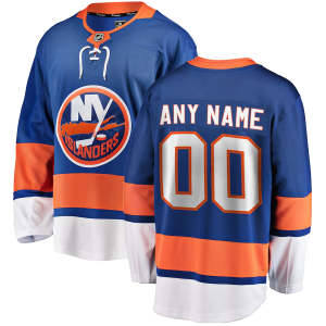 New York Islanders Trikot Fanatics Branded Heim Blau Breakaway Benutzerdefinierte